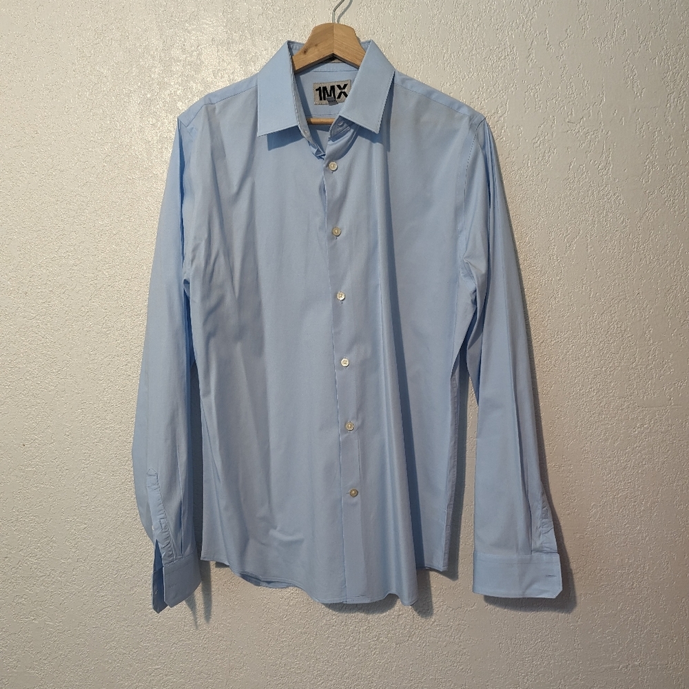 Express 1MX fitted long sleeve button up